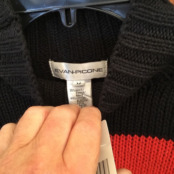Evan Picone medium knit sweater, M, NWT, cotton/ramie blend, - Picture 3 of 3